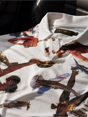 Vintage inspired Akoo Runway Polo ✈️🥂